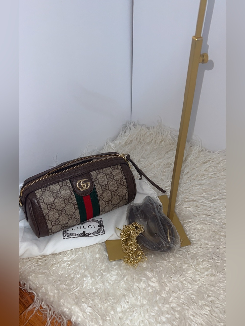 Monogram Barrel Crossbody Bag with 2 Straps - Picture 8 of 13